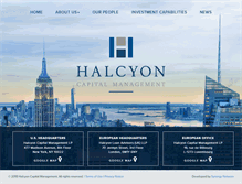 Tablet Screenshot of halcyonllc.com
